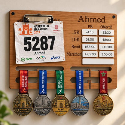 Porte-Médailles de Course Personnalisé