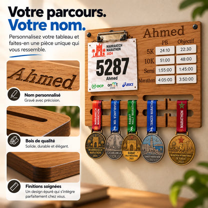 Porte-Médailles de Course Personnalisé
