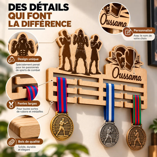 Porte-Médailles Boxe Personnalisé