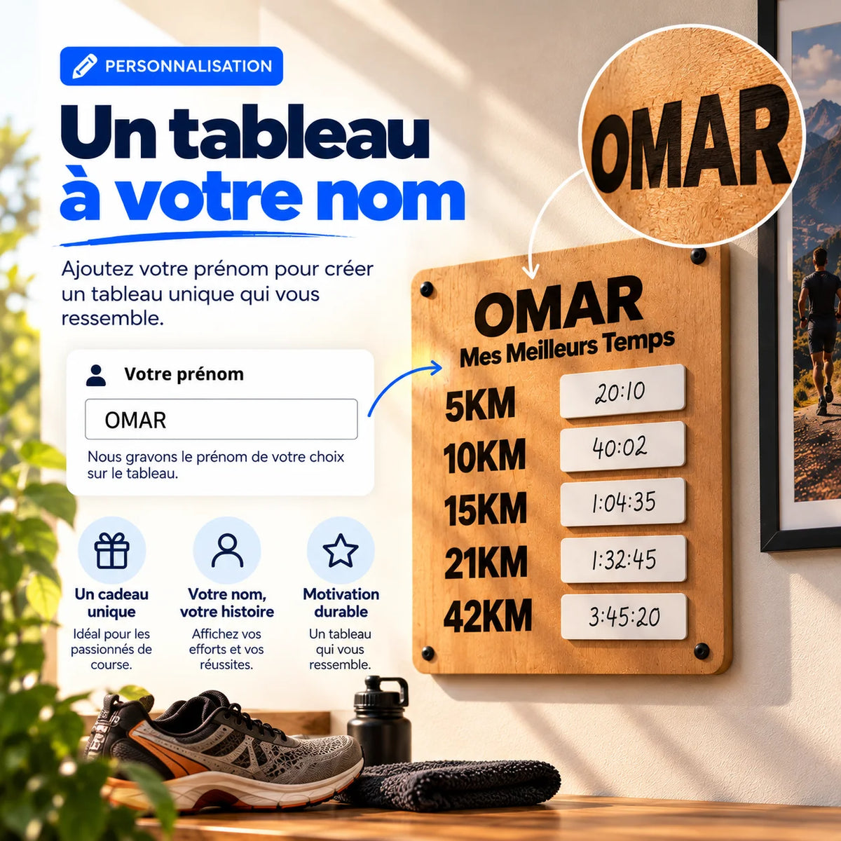 Tableau Records de Course Personnalisé