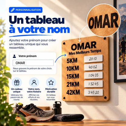Tableau Records de Course Personnalisé