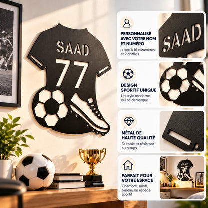 Plaque Maillot de Football Personnalisée