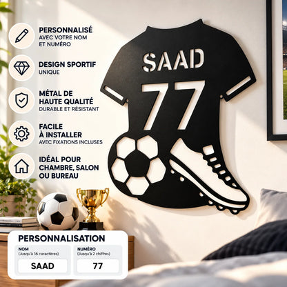 Plaque Maillot de Football Personnalisée