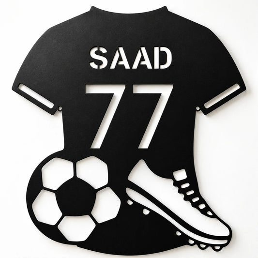 Plaque Maillot de Football Personnalisée