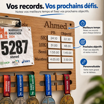 Porte-Médailles de Course Personnalisé