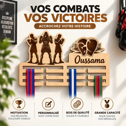 Porte-Médailles Boxe Personnalisé